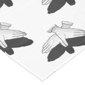 Hand Silhouette Eagle Korte Tafelloper (Hoek)