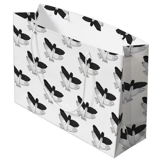 Hand Silhouette Eagle Large Cadeautasje (Achterkant Gekanteld)