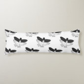 Hand Silhouette Eagle Lichaamskussen (Voorkant)