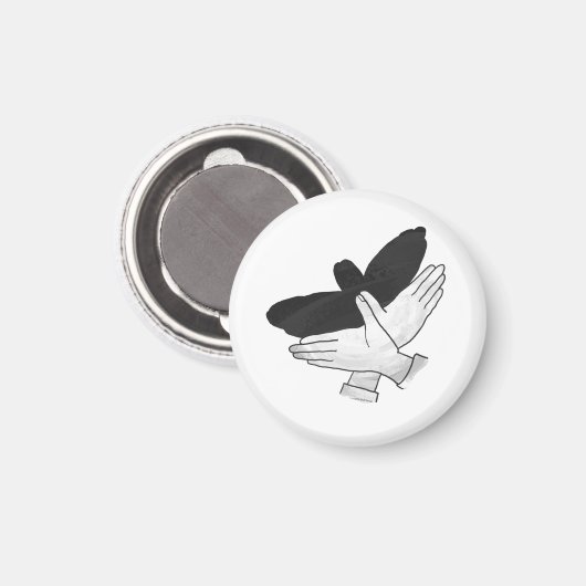 Hand Silhouette Eagle Magneet (Voorkant / Achterkant)