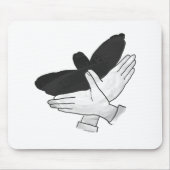 Hand Silhouette Eagle Muismat (Voorkant)