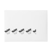 Hand Silhouette Eagle Omwikkelbaar Adreslabel (Voorkant)