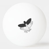 Hand Silhouette Eagle Pingpongbal (Voorkant)