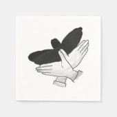 Hand Silhouette Eagle Servetten (Voorkant)