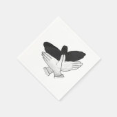 Hand Silhouette Eagle Servetten (Hoek)