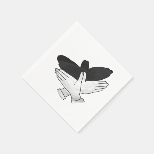 Hand Silhouette Eagle Servetten (Hoek)
