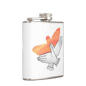 Hand Silhouette Eagle Sinaasappel Heupfles (Rechts)