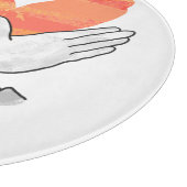 Hand Silhouette Eagle Sinaasappel Snijplank (Hoek)