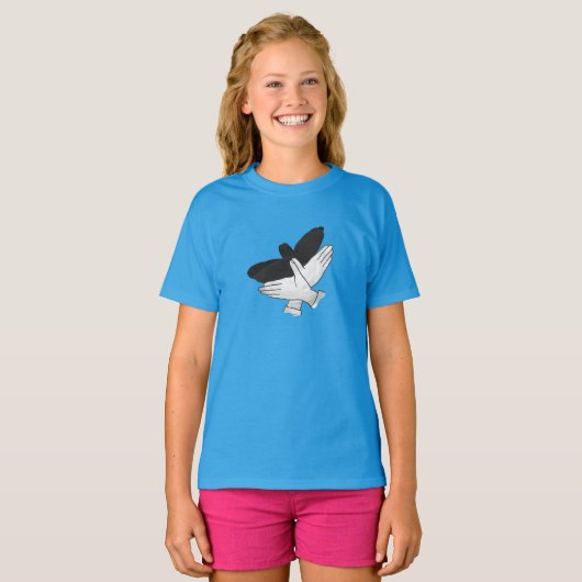 Hand Silhouette Eagle T-shirt (Voorkant volledig)