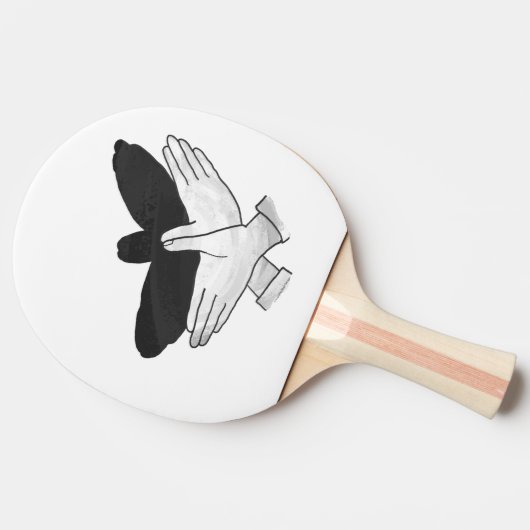 Hand Silhouette Eagle Tafeltennisbatje (Zijkant)