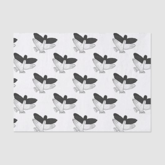 Hand Silhouette Eagle Tissuepapier (Voorkant)
