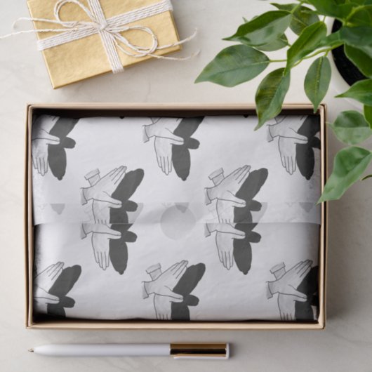Hand Silhouette Eagle Tissuepapier (Geschenk)
