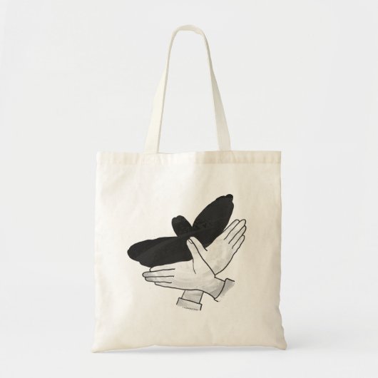 Hand Silhouette Eagle Tote Bag (Voorkant)