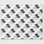 Hand Silhouette Rabbit Cadeaupapier (Vlak)