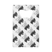 Hand Silhouette Rabbit Creditkaart Flessenopener (Voorkant)