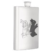 Hand Silhouette Rabbit Flacon (Rechts)