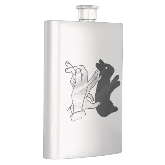 Hand Silhouette Rabbit Flacon (Rechts)