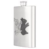 Hand Silhouette Rabbit Flacon (Links)