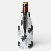 Hand Silhouette Rabbit Flesjeskoeler (Fles Achterkant)