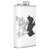 Hand Silhouette Rabbit Heupfles (Rechts)