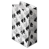 Hand Silhouette Rabbit Klein Cadeauzakje (Voorkant Gekanteld)