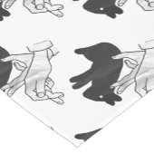 Hand Silhouette Rabbit Korte Tafelloper (Hoek)