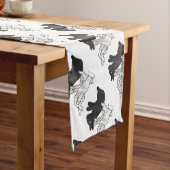 Hand Silhouette Rabbit Korte Tafelloper (Voorbeeld)