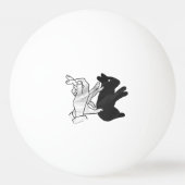 Hand Silhouette Rabbit Pingpongbal (Achterkant)