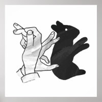 Hand Silhouette Rabbit