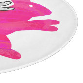 Hand Silhouette Rabbit roze Snijplank (Hoek)