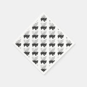 Hand Silhouette Rabbit Servet (Hoek)