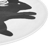 Hand Silhouette Rabbit Snijplank (Hoek)