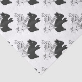 Hand Silhouette Rabbit Tissuepapier (Detail)