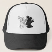 Hand Silhouette Rabbit Trucker Pet (Voorkant)