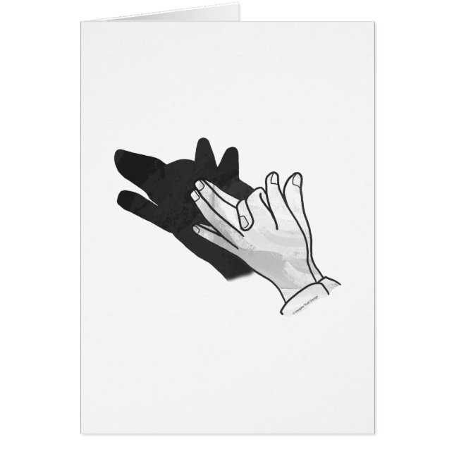 Hand Silhouette Wolf (Voorkant)