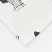 Hand Silhouette Wolf Fleece Deken (Hoek)