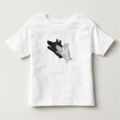 Hand Silhouette Wolf Kinder Shirts (Voorkant)