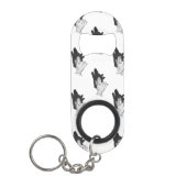 Hand Silhouette Wolf Mini Flessenopener (Voorkant)