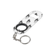 Hand Silhouette Wolf Mini Flessenopener (Achterkant Gekanteld)