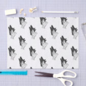 Hand Silhouette Wolf Tissuepapier (Craft)