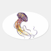 HAND SJABLOON OVALE STICKER (Voorkant)