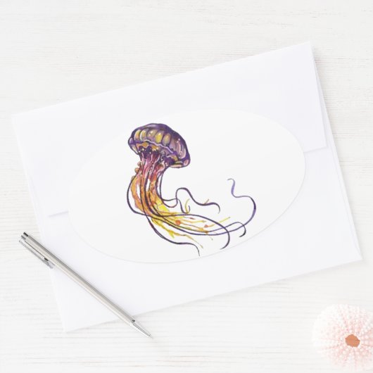 HAND SJABLOON OVALE STICKER (Envelop)