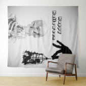 Hand Skelet Halloween Achtergrond Wandkleed (In Situ (horizontaal))