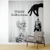 Hand Skelet Halloween Achtergrond Wandkleed (In situ)