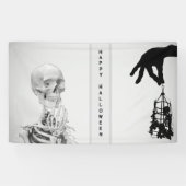 Hand Skelet Halloween Banner (Horizontaal)