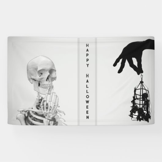 Hand Skelet Halloween Banner (Horizontaal)