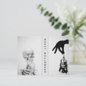 Hand Skelet Halloween Briefkaart (Staand voorkant)