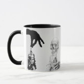 Hand Skelet Halloween Mok (Links)