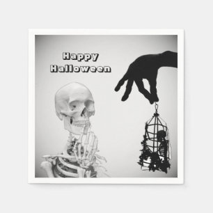 Hand Skelet Halloween Papier Servet