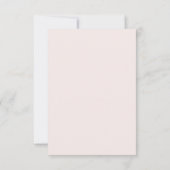 Hand Sketched Peony Blush Pink Wedding RSVP-kaart RSVP Kaartje (Achterkant)